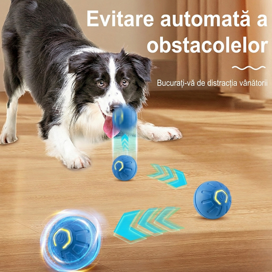 Minge Inteligentă Interactivă - Jucăria care "Fuge" Singură de Animalul Tău! 🐶🐱