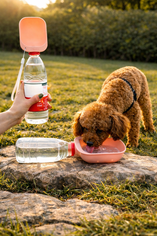 Bol portabil pentru apă – adaptor pentru sticlă (câini & pisici)
