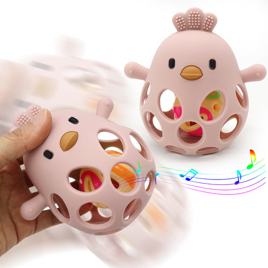 Jucărie Senzorială și Dentitie, Din Silicon (BPA Free) – Ideală pentru Bebeluși